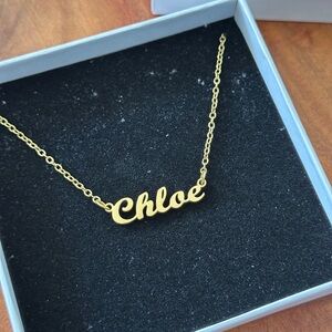 Personalized Gold Name Necklace “Chloe”
